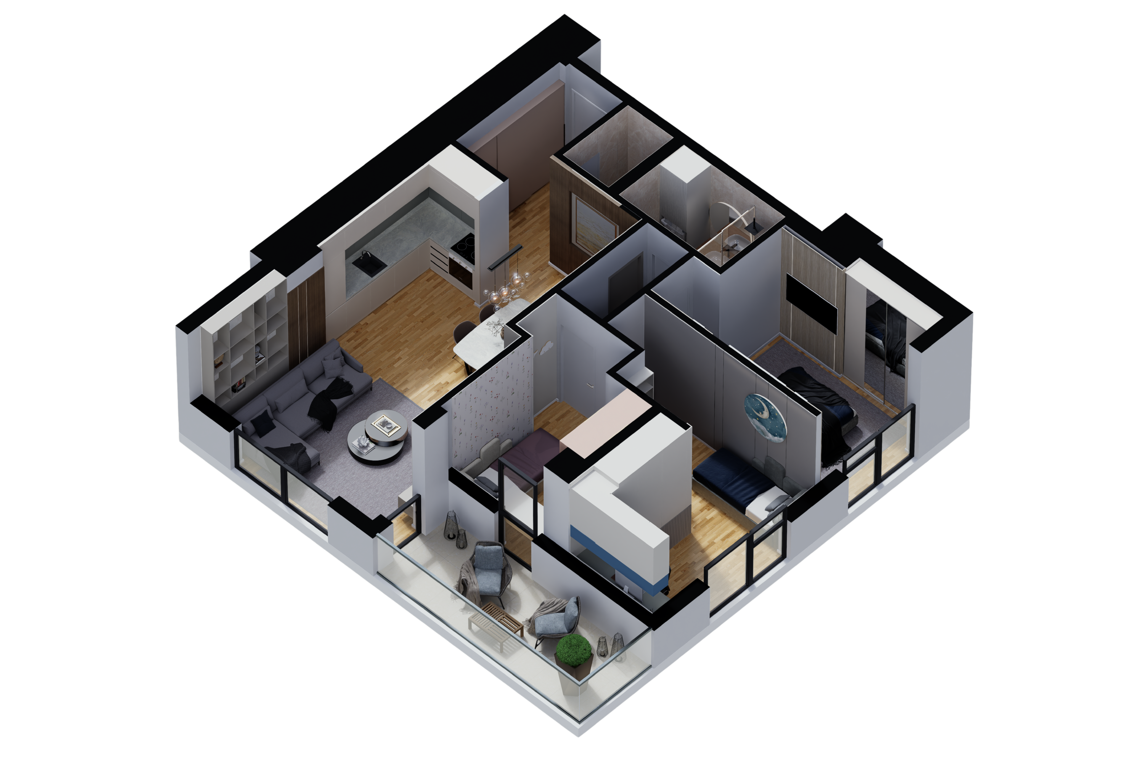 Основа Стан Тип 2 - 80m²