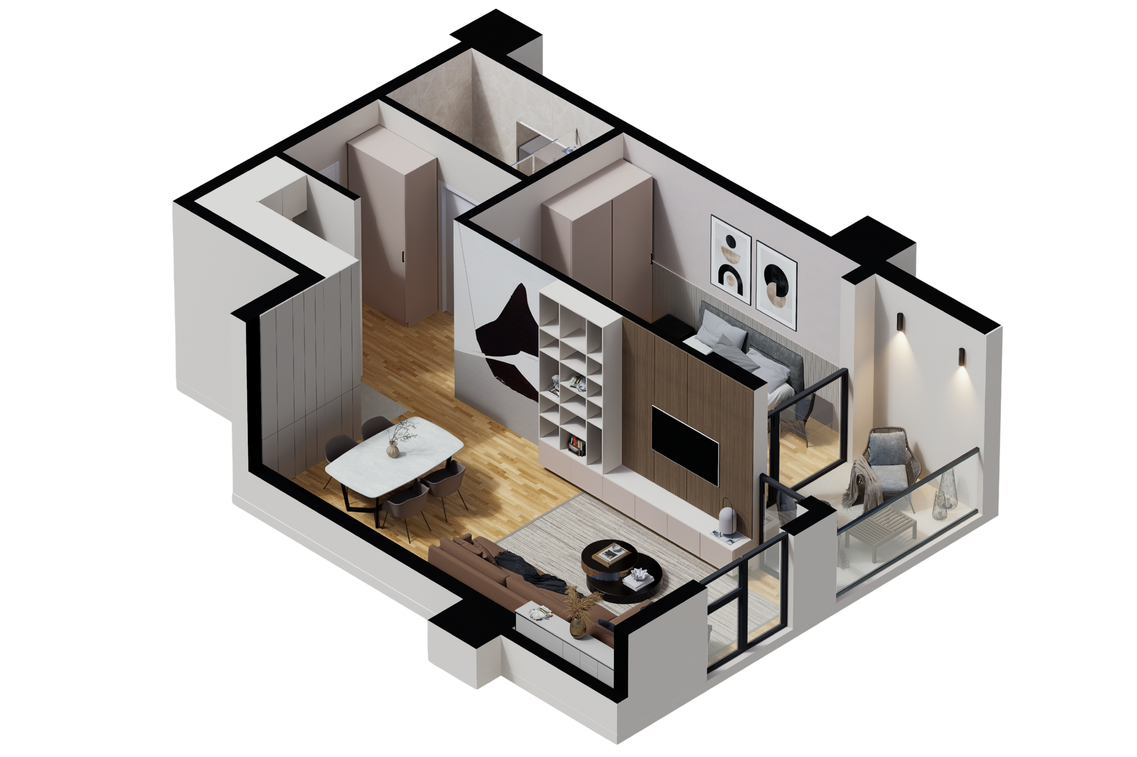 Основа Стан Тип 3 - 56m²